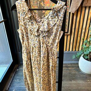 Mirth Naples Dress in Sandstone Large Coral